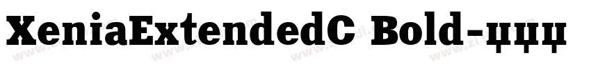 XeniaExtendedC Bold字体转换